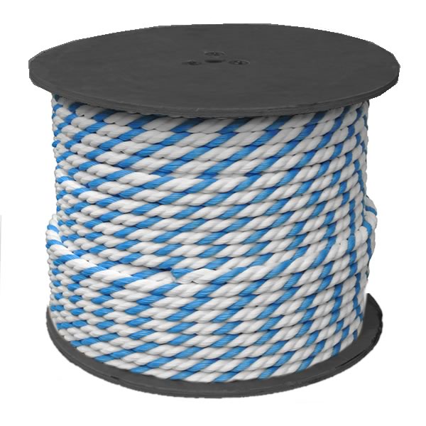Super-Pro 3/4" Blue/White Safety Pool Rope, Per Foot, 10352 - alternate view