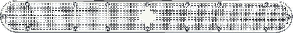 CMP 32-Inch PVC Channel Drain Cover and Frame, White, 25506-320-100 - alternate view