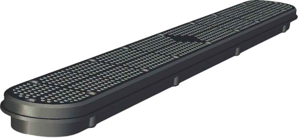 CMP Black Cover and Frame for 32" Channel Main Drain, 25506-324-100