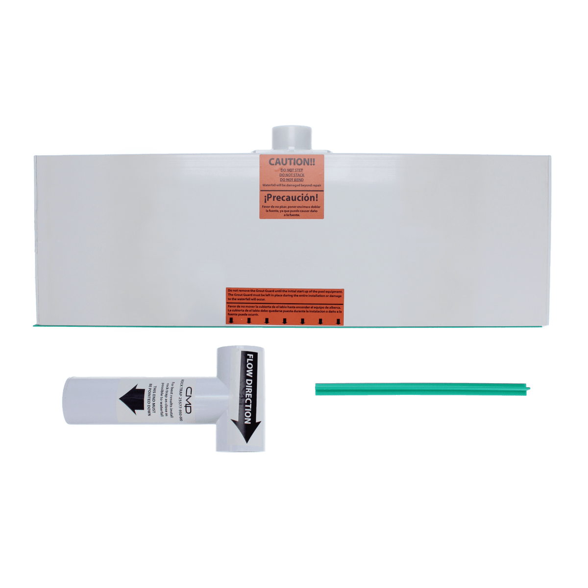 CMP 24" Waterfall Back Port w/ 6" Lip, White — 25577-230-000