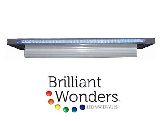 CMP Brilliant Wonders 48" LED Waterfall, Back Port, 6" Lip, 100 Ft. Cord, White, 25677-430-000 - alternate view