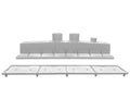 A&A Manufacturing AVSC Dual Pebble Top Channel Drain White – Pentair In-Floor — 289101