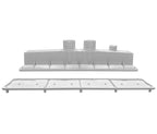 A&A Manufacturing AVSC Dual Pebble Top Channel Drain White – Pentair In-Floor — 289101