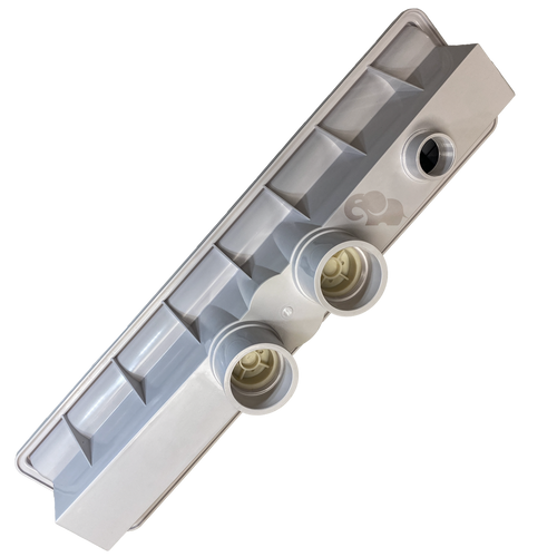 A&A Manufacturing AVSC Dual Pebble Top Channel Drain White – Pentair In-Floor — 289101 - alternate view