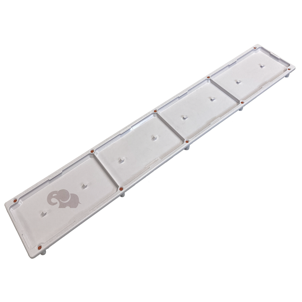 A&A Manufacturing AVSC Dual Pebble Top Channel Drain White – Pentair In-Floor — 289101 - alternate view
