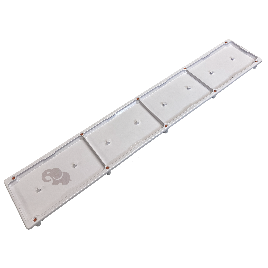 A&A Manufacturing AVSC Dual Pebble Top Channel Drain White – Pentair In-Floor — 289101 - alternate view