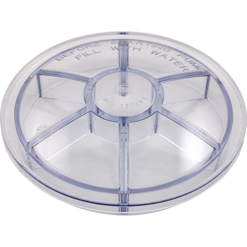 Pentair Lid, Clear, WhisperFlo Newer Cam/Ramp Style, 357151Z