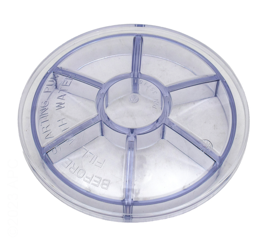 Pentair Lid, Clear, WhisperFlo Newer Cam/Ramp Style, 357151Z - alternate view