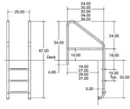 S.R. Smith Florida Rollout 3 Step Ladder w Crossbrace — 50-792S-36