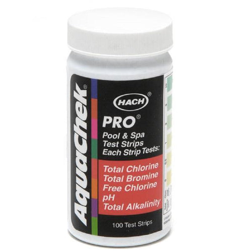 AquaChek Pro 5-Way Pool and Spa Test Strips, 100 Strip Bottle, 511710