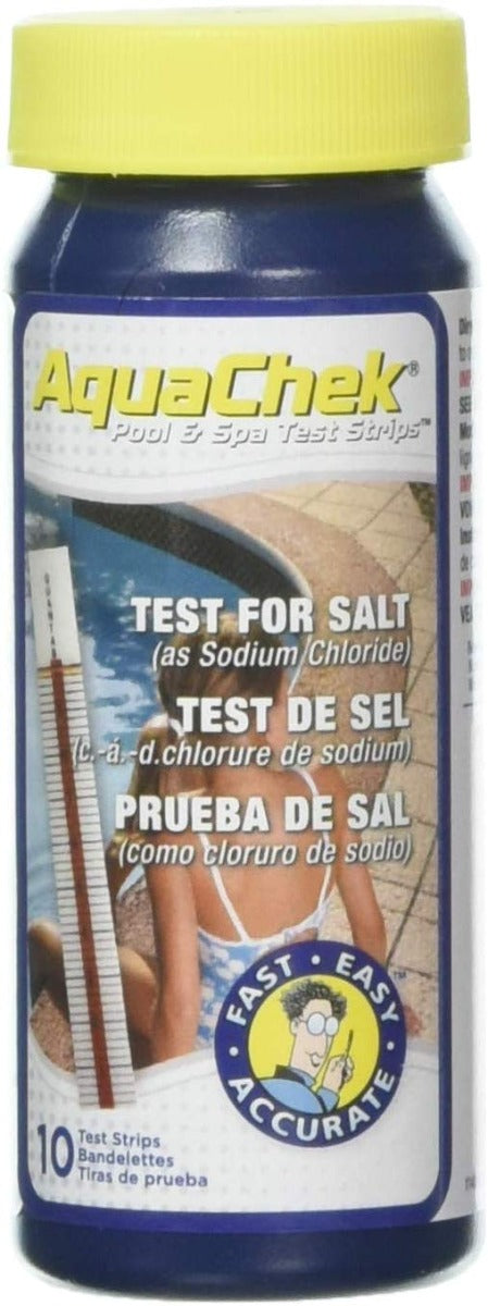 AquaChek White Salt Test Strips for Pools, 10 Strip Bottle, 561140A