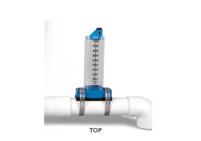 Rola-Chem 2.5 Inch PVC Top Mount Flowmeter, 70 to 240 GPM, 570361T - alternate view