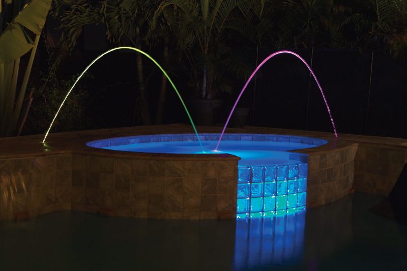 Pentair MagicStream Laminar Color LED Water Feature, Tan Deck Lid, 100 ft Cord, 12V, 580001T - alternate view