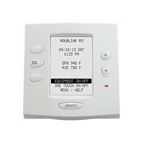 Jandy Aqualink RS OneTouch, Pool and Automation, OneTouch Control Panel, White, 120 V — 7953 - alternate view