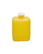 CKS Packaging 2 1/2 gal Yellow Jerry Jug with 63mm White CRC Cap — 9210505003000 - alternate view