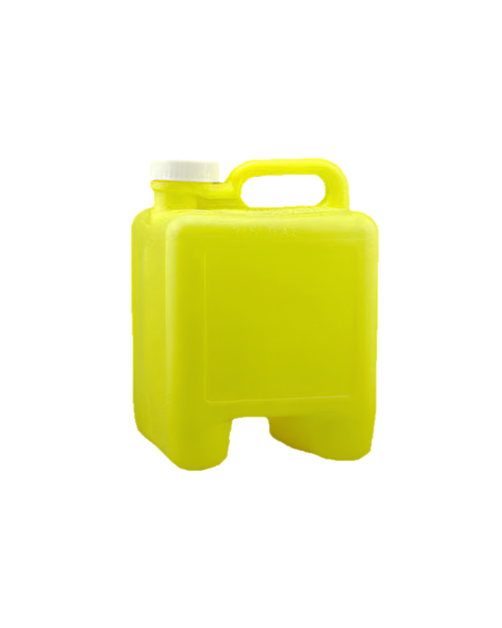 CKS Packaging 2 1/2 gal Yellow Jerry Jug with 63mm White CRC Cap — 9210505003000 - alternate view