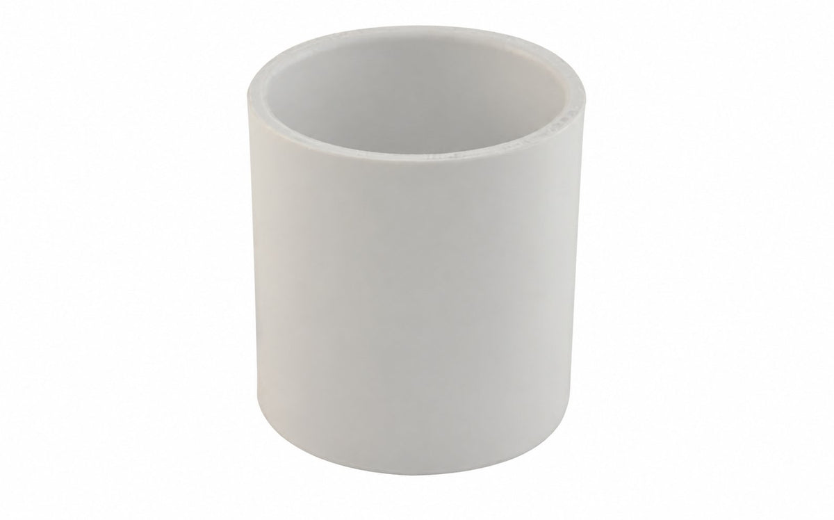 Westlake Pipe & Fittings 2" White Slip x Slip SCH40 Coupling — 429020BC