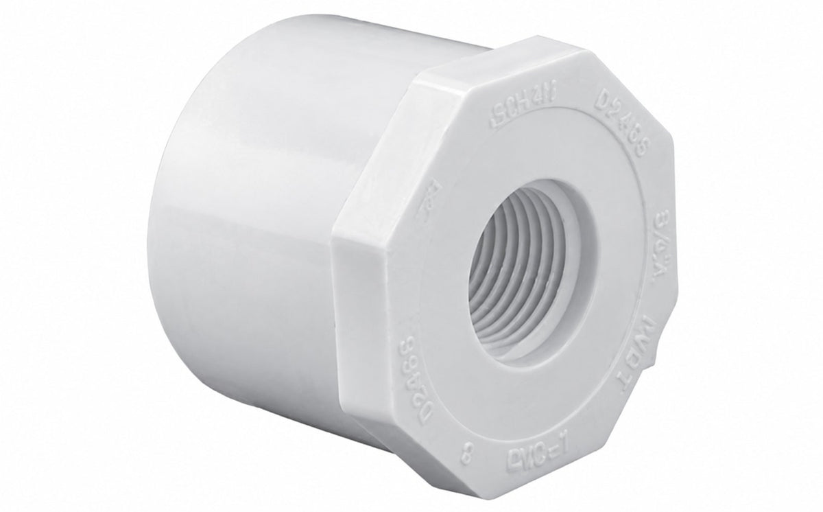 Westlake Pipe & Fittings 2" x .5" White SP x FPT SCH40 Reducer Bushing — 438247