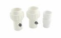 Raypak 2 x 1/4 PVC Union Connector Kit With Built-In Drain — H000317