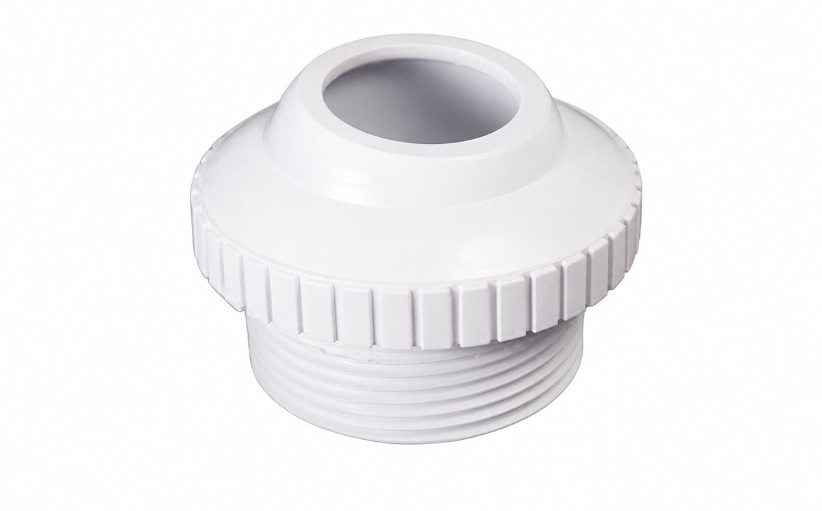 Super-Pro 1.5" MPT White Hydrostream Fitting with 1" Opening — SG4001410E