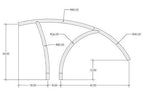 S.R. Smith Artisan Series Deck-Mounted Stair Rail Single — ART-1004