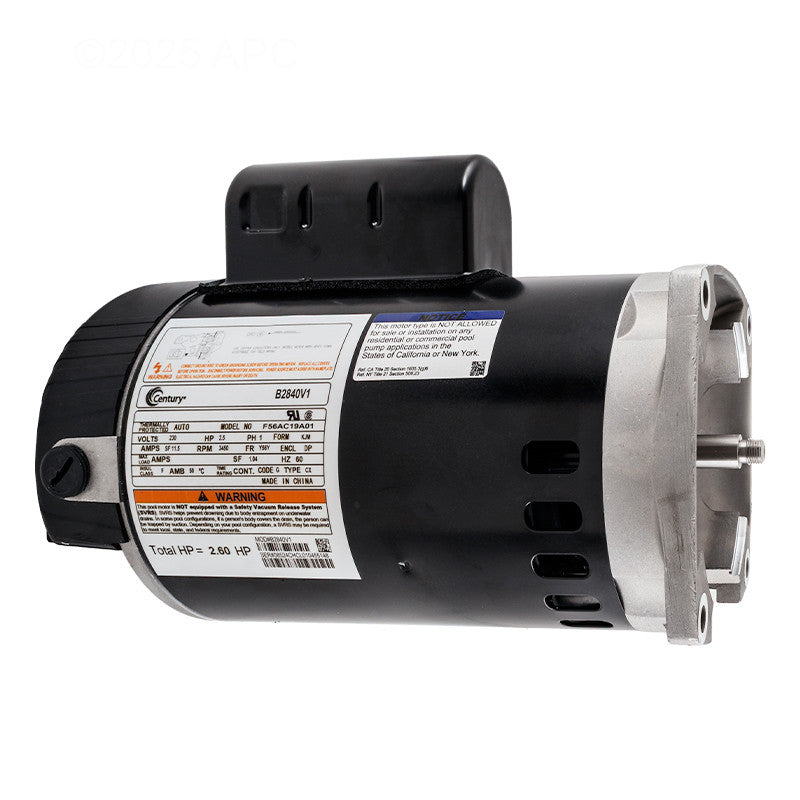 Century B2840V1 pool pump motor - view 2
