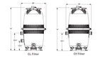 Jandy 340 Sq. Ft. 4 Element Large Cartridge Filter — CL340 - alternate view