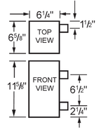 Hayward C-SPA heater manufacturer dimension drawing