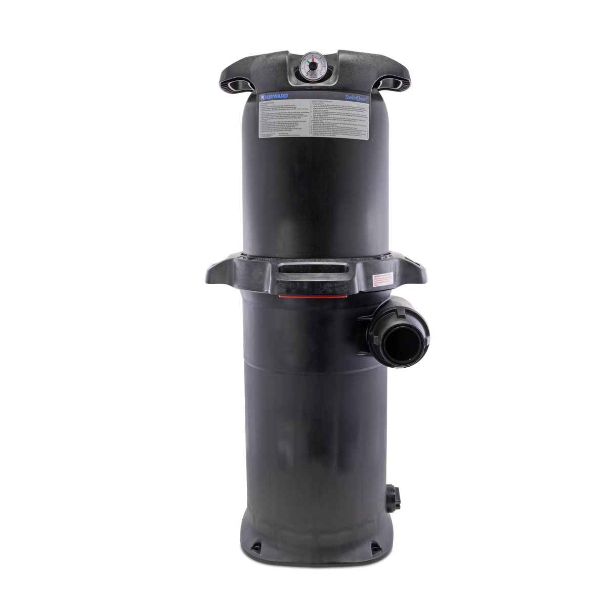 Hayward SwimClear C275S 275 sq ft cartridge pool filter - front view
