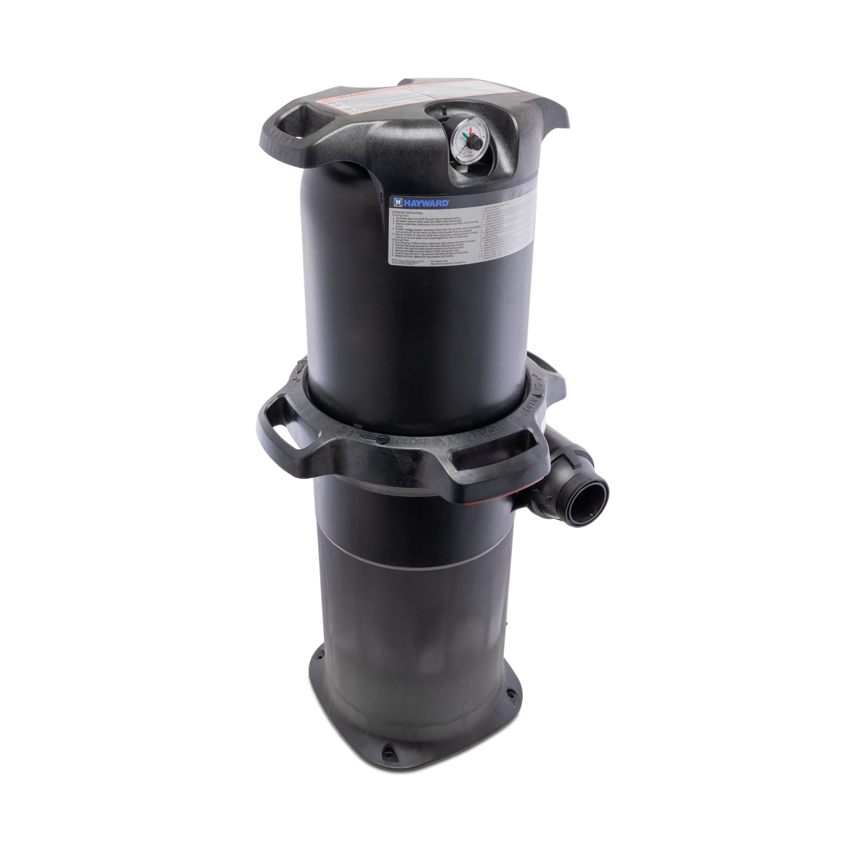 Hayward SwimClear C275S 275 sq ft cartridge pool filter - right angle