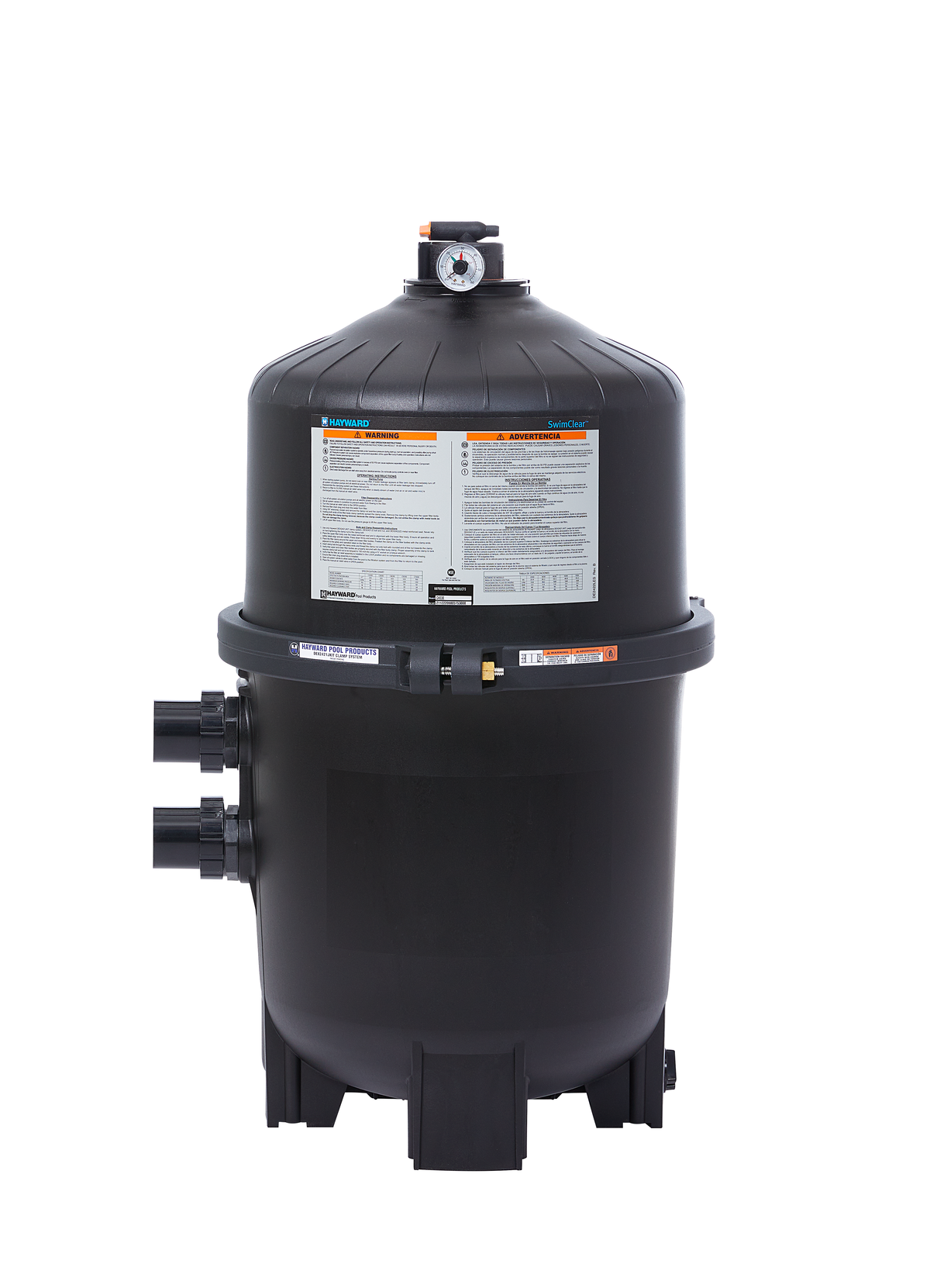 Hayward SwimClear C4030 425 sq. ft. black cartridge filter - front view