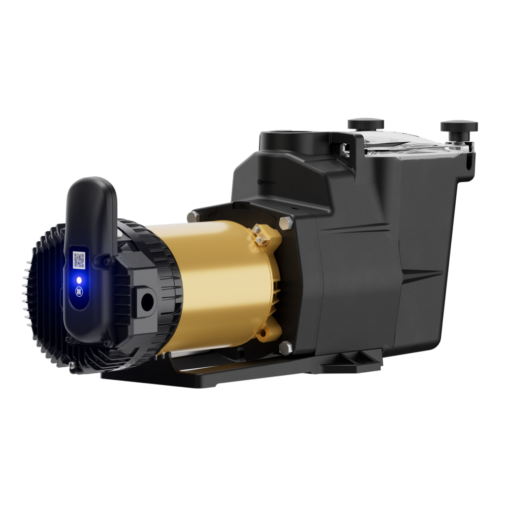 Hayward Super Pump VS 615 with OmniX Variable-Speed Pool Pump - VSP26615 – Right rear angle with OmniX module