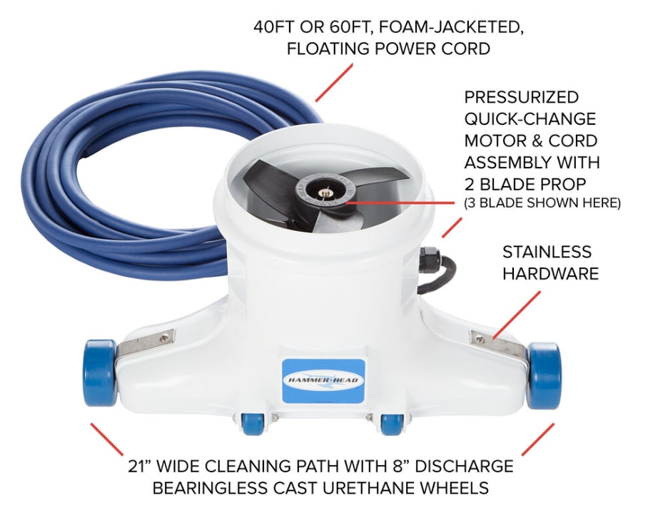 Hammerhead 21 in. Vac Head with 40 ft. Cord, HH1310 - alternate view