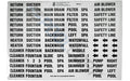 Super-Pro LASS Enterprises Super Pro Black on White Vinyl Plumbing Label Set - IDL-1C