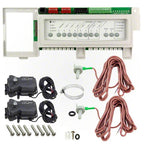 AquaLink RS PS6 control board, two sensors and two valve actuators; component detail, not the entire kit