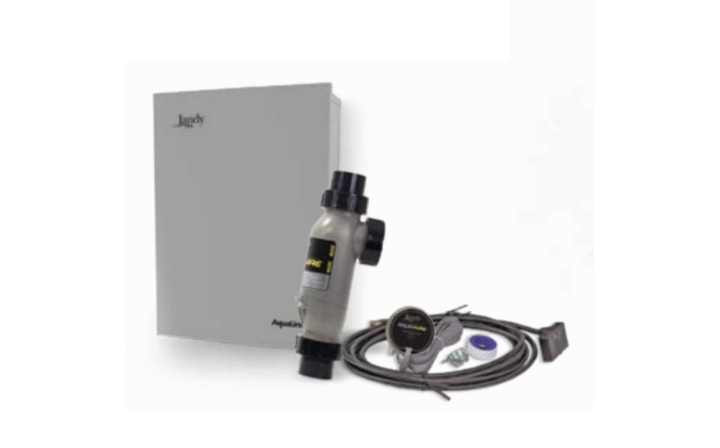 PureLink power center and AquaPure PLC1400 salt chlorination components included in IQ906-P-PC-SWC