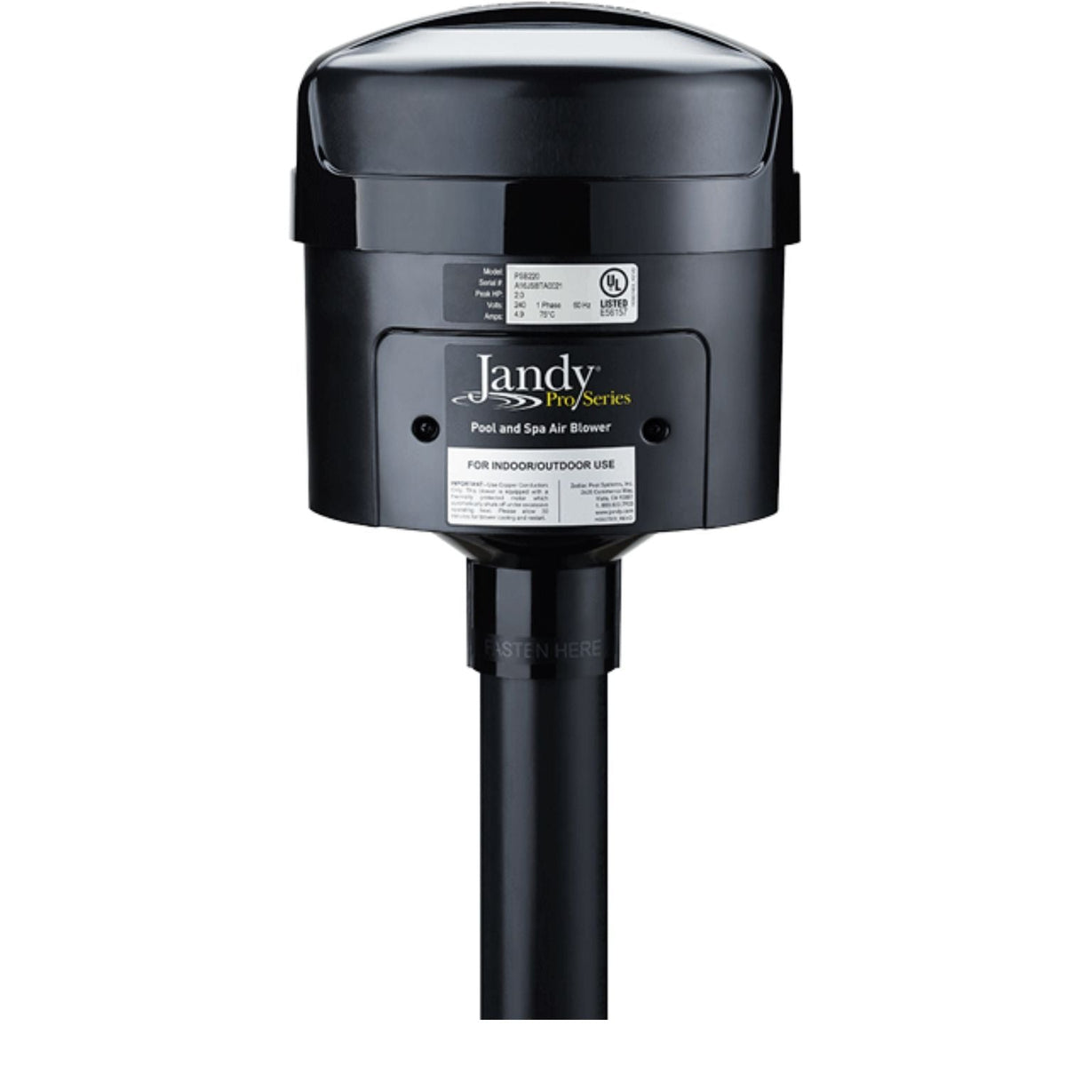 Jandy PSB110 1 HP 120V pool and spa blower additional view