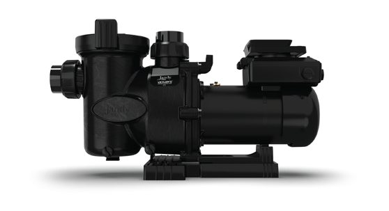 Jandy VSFHP185DVSP pump with adjustable base - official side view