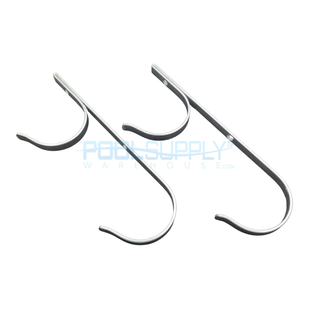 PoolStyle K079CBX/AL Aluminum Pole Hangers with Screws, Set of 2 - alternate view