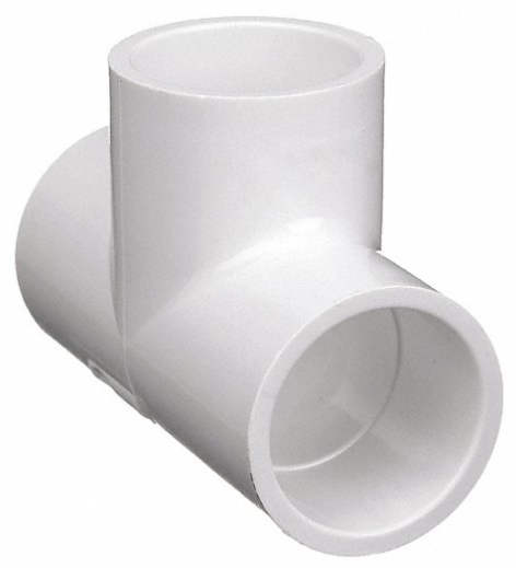 Westlake Pipe & Fittings .75" White Slip x Slip x Slip SCH40 Tee — 401007BC