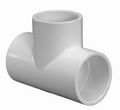 Westlake Pipe & Fittings 1" White Slip x Slip x Slip SCH40 Tee — 401010BC