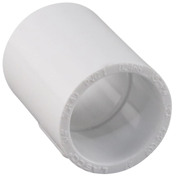 Westlake Pipe & Fittings .75" White Slip x Slip SCH40 Coupling — 429007BC