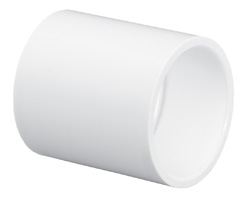 Westlake Pipe & Fittings 1" White Slip x Slip SCH40 Coupling — 429010BC