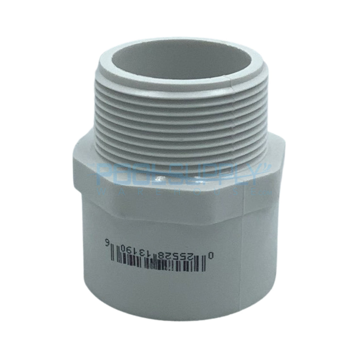 Westlake Pipe & Fittings 1.5" White MPT x Slip SCH40 PVC Male Adapter — 436015BC