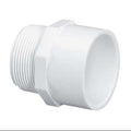 Westlake Pipe & Fittings 2" White MPT x Slip SCH40 PVC Male Adapter — 436020BC