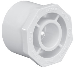 Westlake Pipe & Fittings 1" x .75" White SP x Slip SCH40 Reducer Bushing — 437131BC