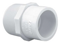 Westlake Pipe & Fittings 1.5" x 2" White MPT x Slip SCH40 Reducing Male Adapter — 436213