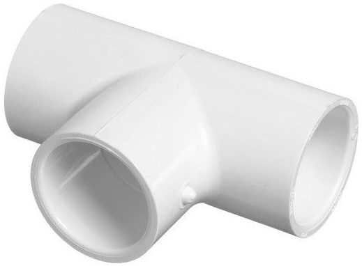 Westlake Pipe & Fittings 3" White Slip x Slip x Slip SCH40 Tee — 401030