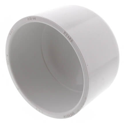 Westlake Pipe & Fittings 3" White Slip SCH40 PVC Cap — 447030