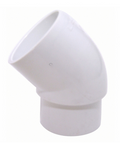 Westlake Pipe & Fittings 2" White SP x Slip SCH40 PVC 45 Degree Street Elbow — 423020BC